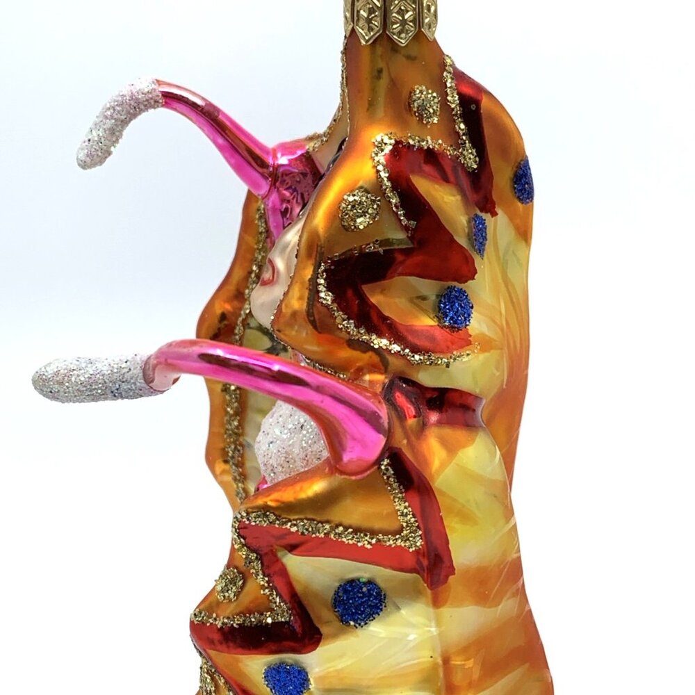Vintage Whitehurst 6" Art Glass Butterfly Lady Dancer Cocoon Ornament Handblown - Picture 7 of 13